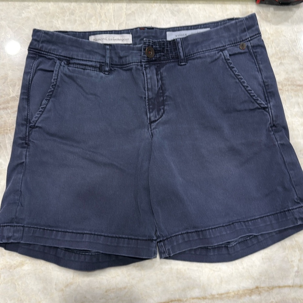 Anthropologie Pilcro and The Letterpress Hyphen Shorts Navy size 27